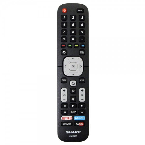 Genuine Sharp EN2G27S Smart TV Remote Control
