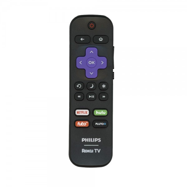 Genuine Philips 101018E0015 Smart TV Remote w/ Netflix Hulu Pluto Shortcut(USED)
